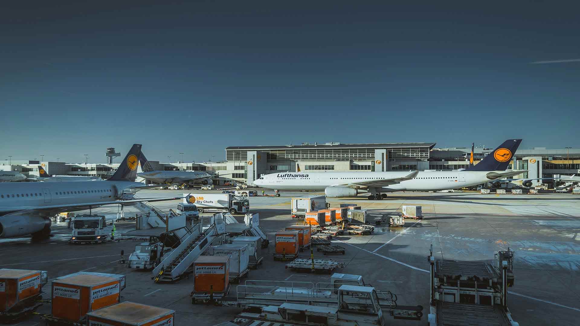 escala en el aeropuerto de Frankfurt